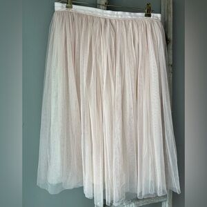 Needle & Thread Blush Pink Tulle Skirt